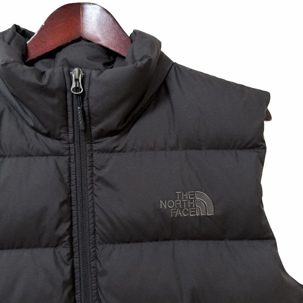 The North Face Mens 550 Down Full Zip Puffer Vest Size M Black Outdoors Packable